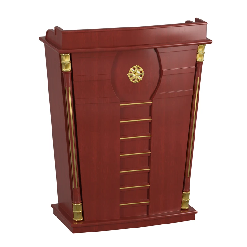

Solid wood podium Auction podium Double large meeting room High-end club Hotel reception desk