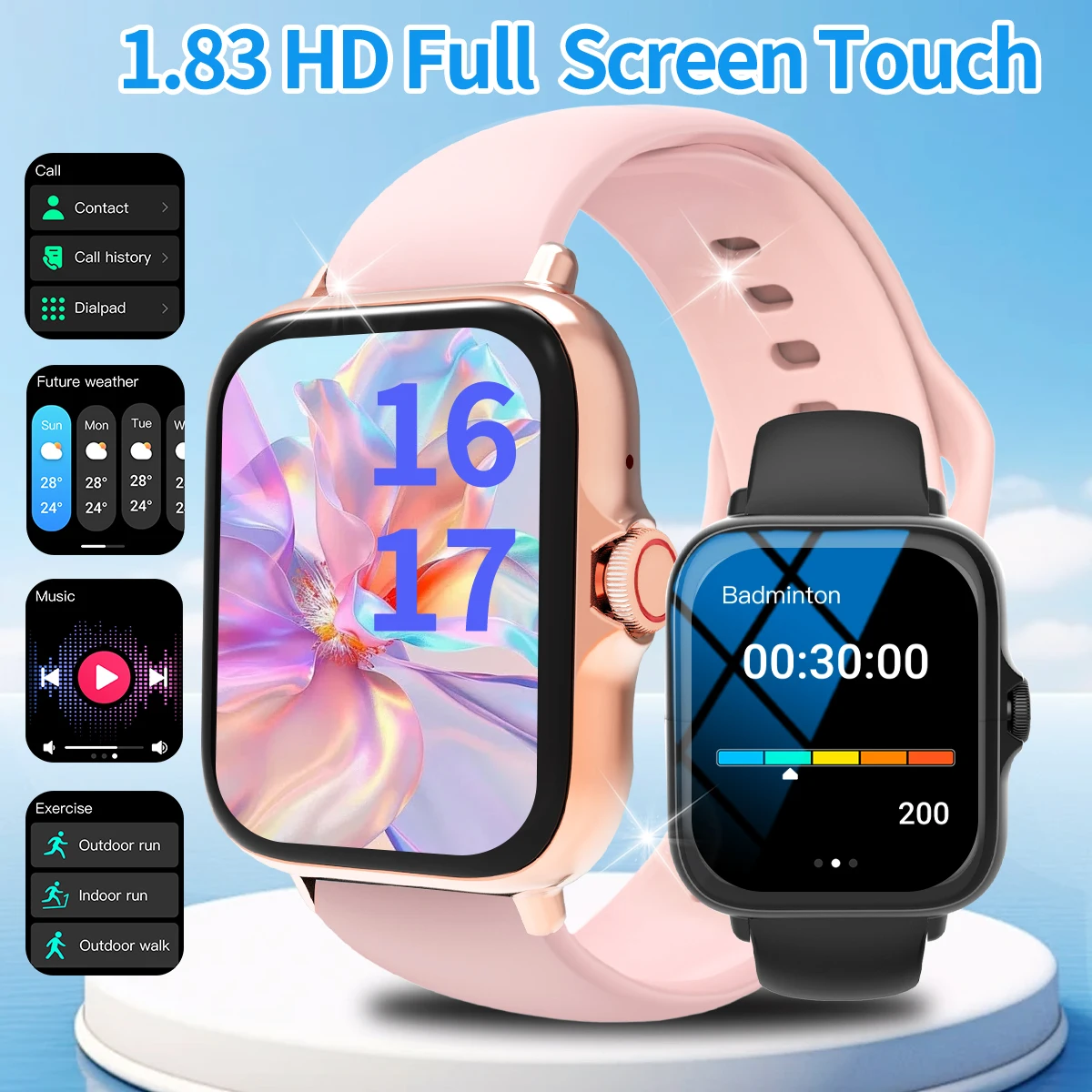 HOT 2025 Smart watch, can answer and make calls, message reminder, multiple APP reminders, suitable for men and women