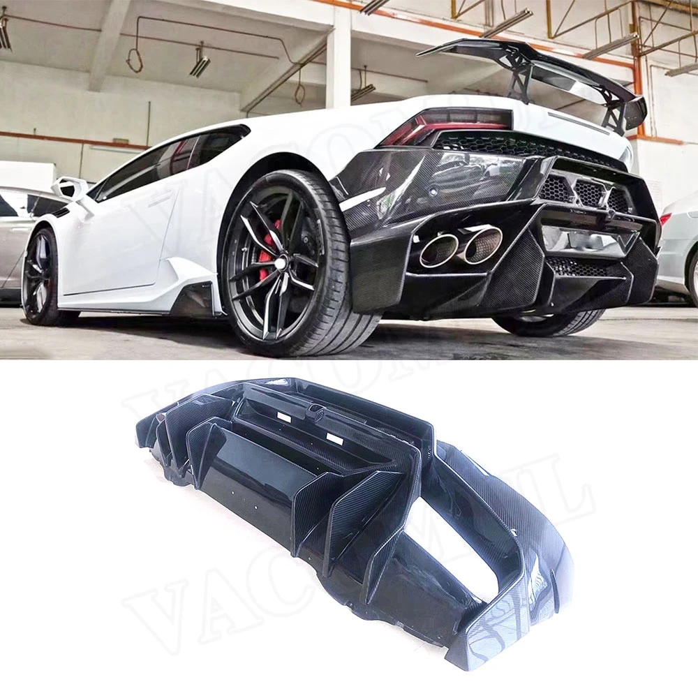 

Задний диффузор из углеродного волокна, спойлер для Lamborghini Huracan LP610, задний бампер, спойлер, задний диффузор автомобиля 2014-2019