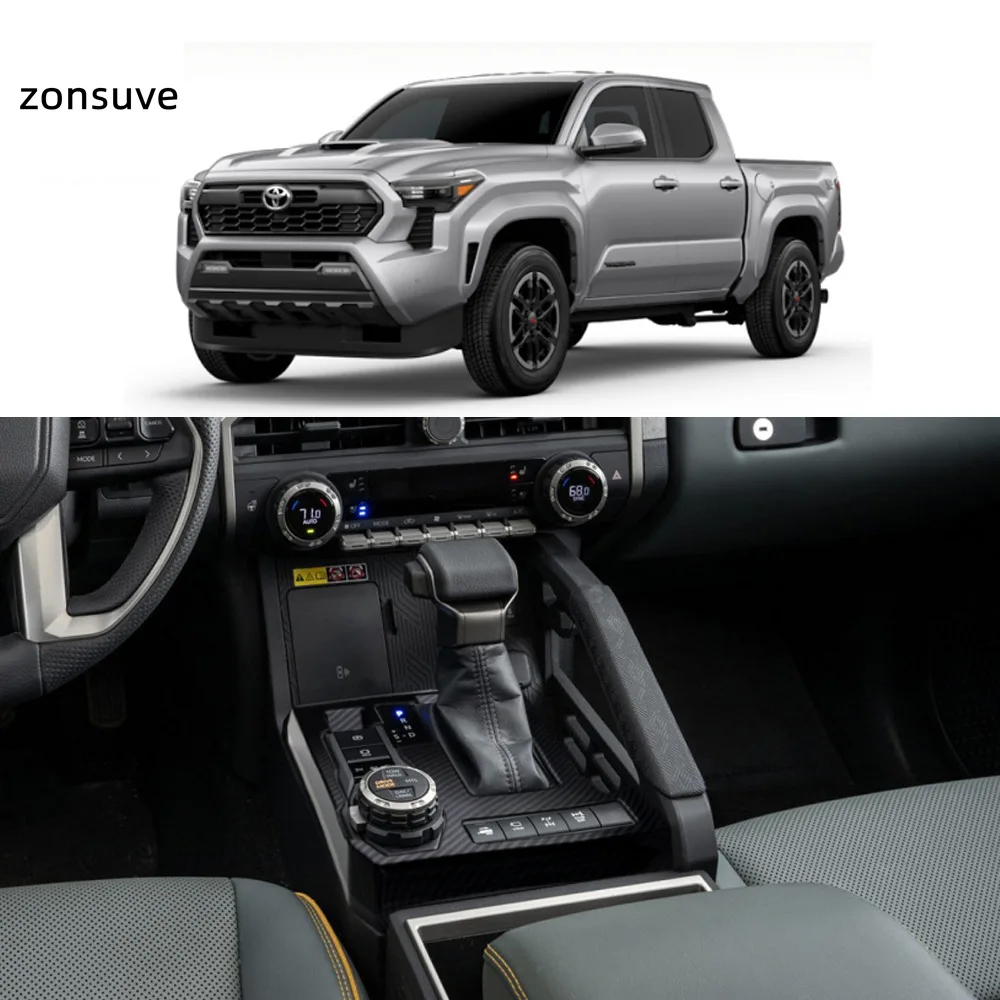 

For Toyota Tacoma 2024-2026 Automatic Center Console Gear Shift Panel Trim Cover Body Kit Accessory