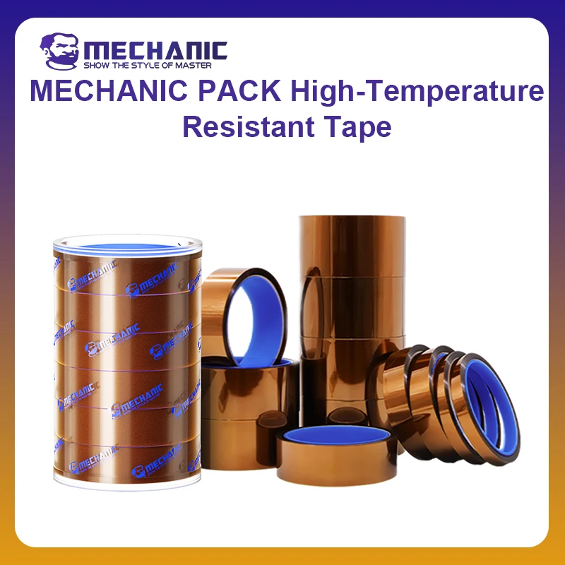 MECHANIC OFFICIAL PACK High Temperature Resistant Electronic Tape PCB Circuit Board Battery Wrap Protection Repair Isolate Tools