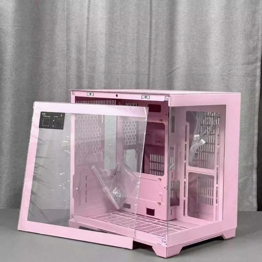 

Корпус MINI Pillarless Pink Anime Custom для материнских плат MATX с жидкостным охлаждением 240 мм, одинарный корпус с быстросъемной конструкцией без использования инструментов