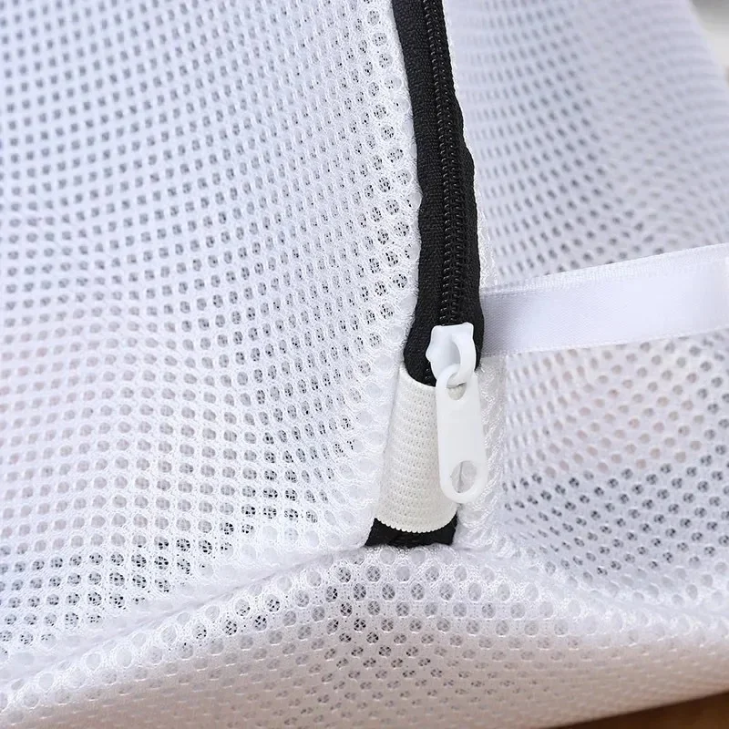 Mesh Laundry Bag Washing Machine Shoes Bag with Zips Travel Shoe Storage Bags Protective Clothes Storage Box Organizer Bags view 6