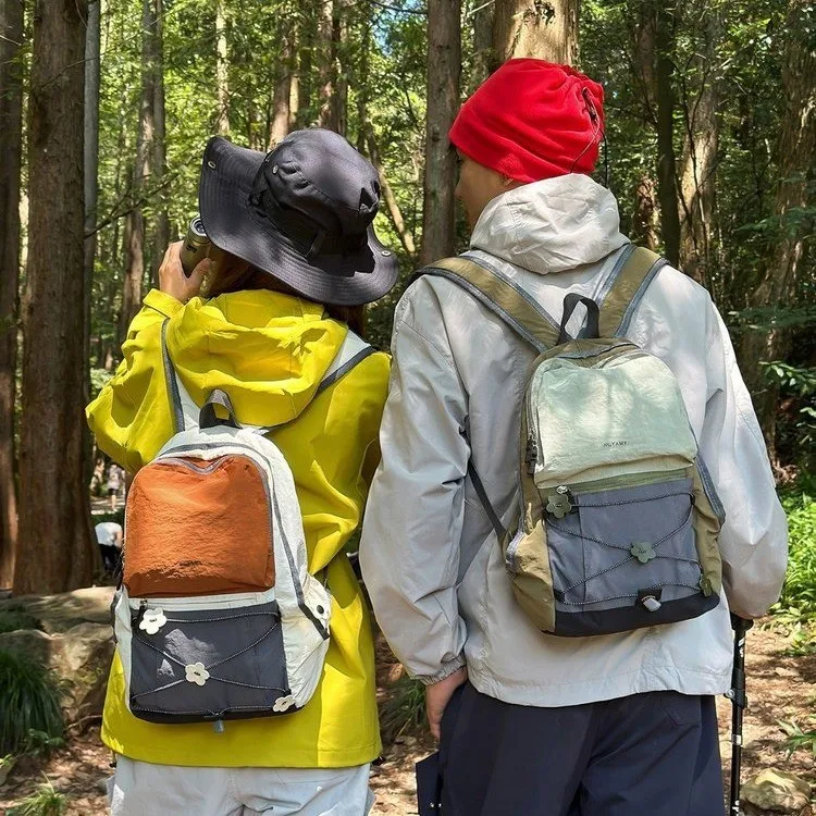 Outdoor Sports Backpack: Color-Blocking Trend, Cycling and Camping Small Backpack, Couples' Set, Waterproof and Durable Backpack
