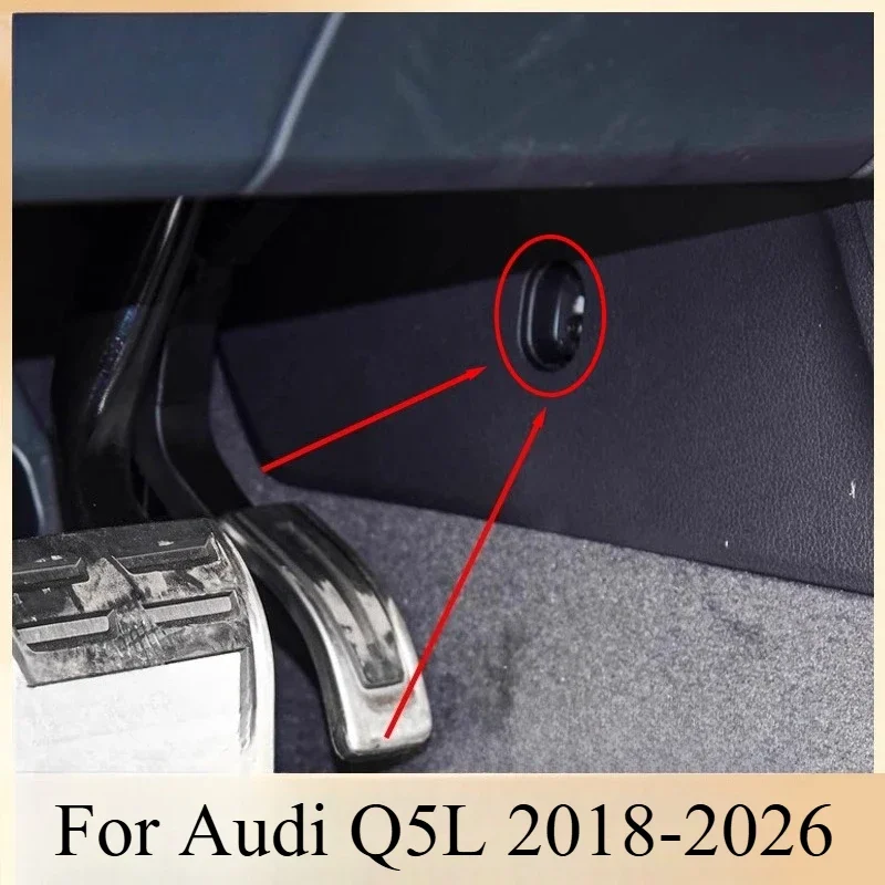 For Audi Q5L 2018-2026 Steering Wheel Under The Throttle Next To The Central Channel Cover Trim Dustproof Waterproof Cover