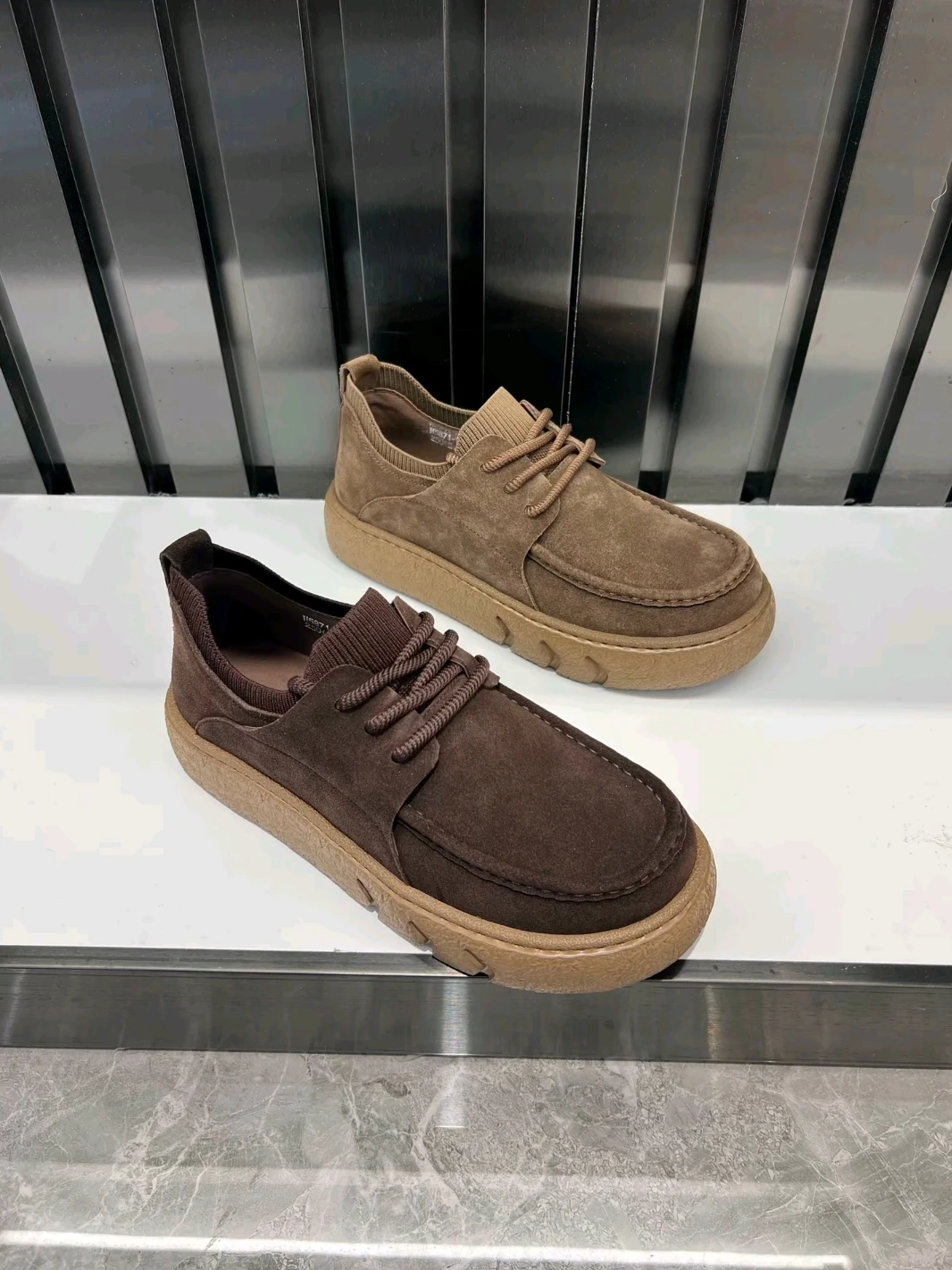 

High Quality Casual Leather Men's Shoes Comfortable Fashionable Versatile Business European Style Elegant Trendy Flat Heel