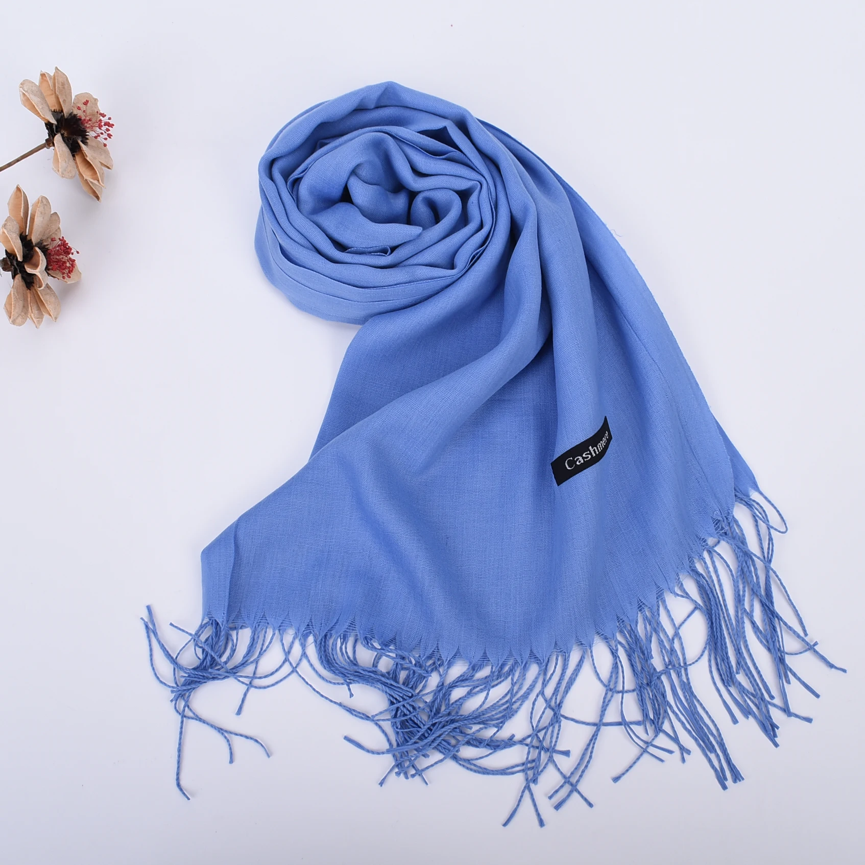 Fashion New Autumn and Winter Solid Color Scarf for Both Men and Women 100g Single Color Headscarf Shawl