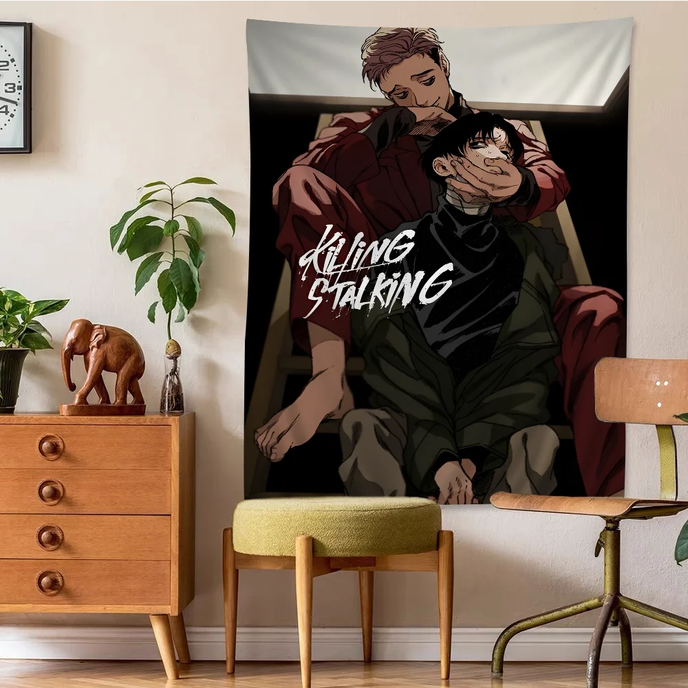 Killing Stalking DIY Wall Tapestry Hanging Tarot Hippie Wall Rugs Dorm Home Decor