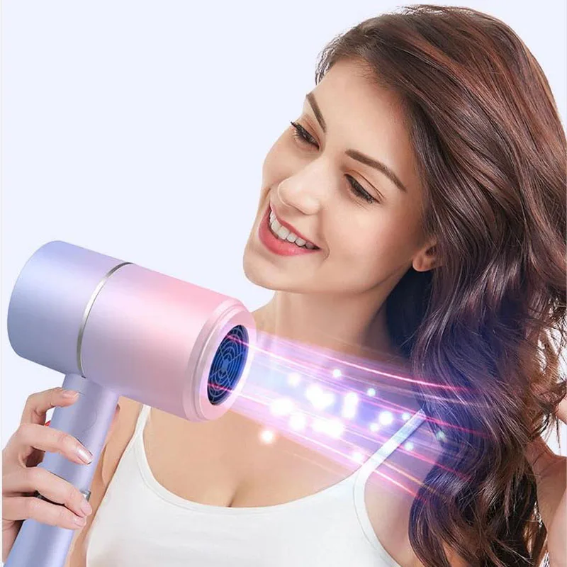 Hot Air Negative Ion Hair Blower Dryer Mini Travel Portable Handle Adjustable Electric Hair Dryer Secadores De Cabelo Style Tool