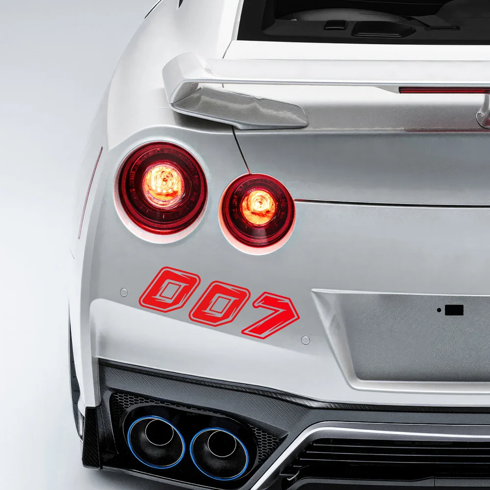 Racing Style Number 0123456789 DIY Car Stickers Auto Body Rear Window Motorcycle Decor Vinyl Film Decals Car Tuning Accessories