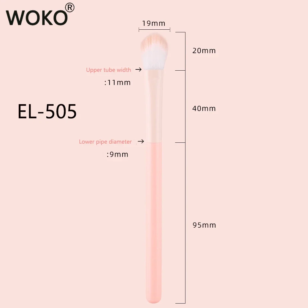 New Pink Slope Eyeshadow Brush Flame Highlighter Brush Fiber Hair Fluffy Eyeshadow Crease Blending Eye Contour Makeup Tool