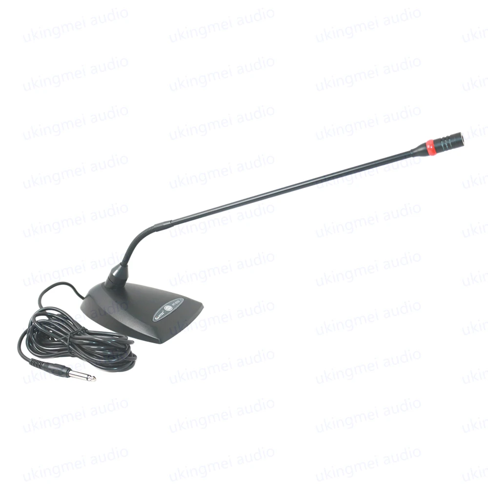 Gooseneck Meetting Microphone Desktop Conference Microphone Hypercardioid Condenser Microphone for Speech Broadcast Notification