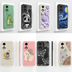Phone Case For Honor 50 Lite Creative Back Cover For Huawei Honor50 Lite 50Lite Soft Liquid Silicone Camera Protection Bumper
