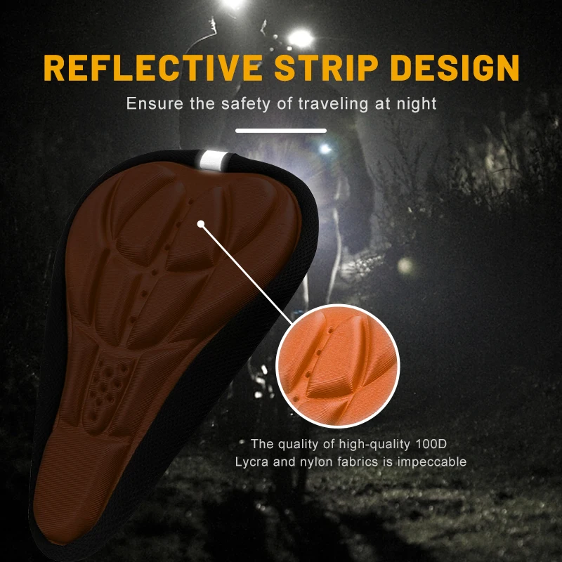 X-TIGER Sponge Bike Saddle Cushion 3D Breathable Road Bicycle Saddle Cover MTB Bike Portable Elastic Buckle Seat Accessories