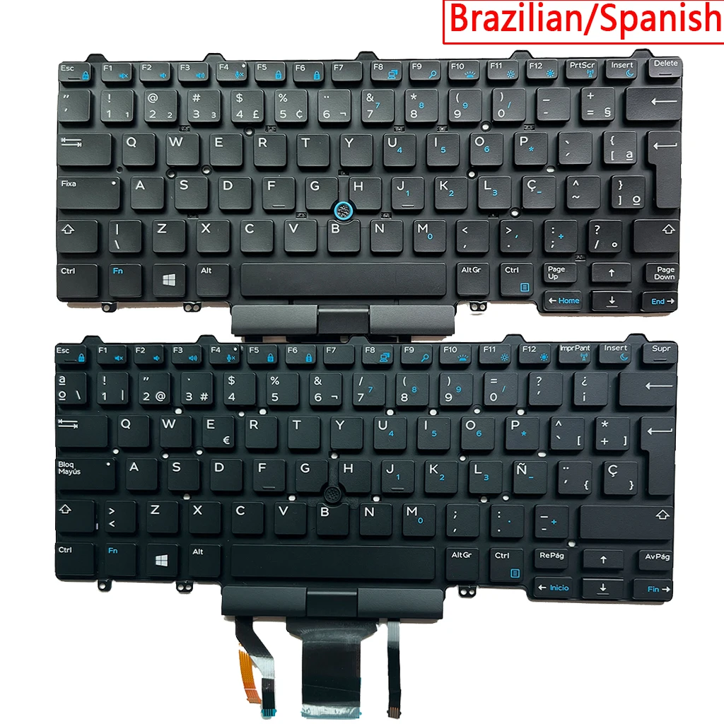 

E5450 Brazilian Spanish Backlit Keyboard For Dell Latitude E5470 E5480 E7450 E7470 E5490 7480 7490 5480 5488 08NC1K NSK-LK3BC