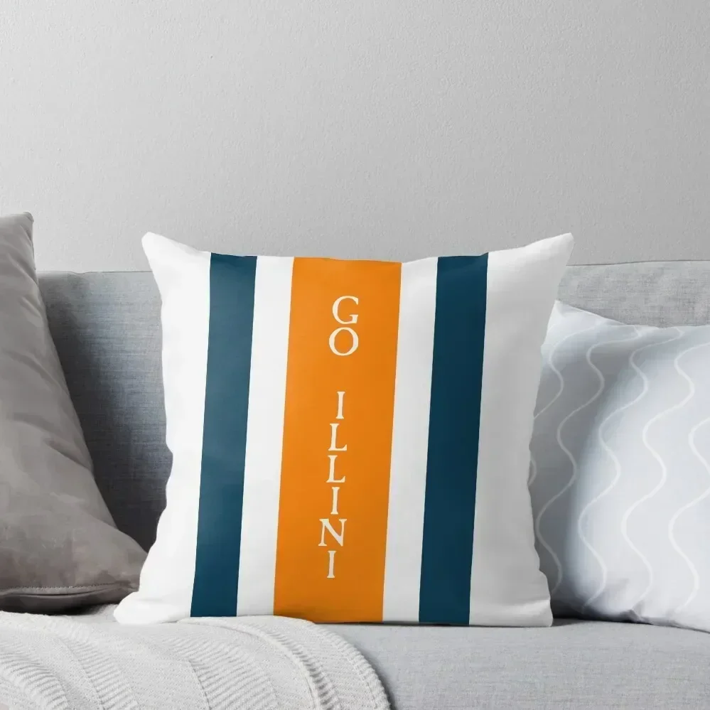 ILLINOIS ILLINI GAMEDAY Throw Pillow autumn pillowcase Cushion Cover Luxury Cushions For Children pillow