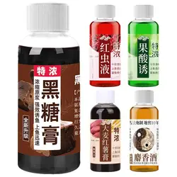 60ml Strong Fish Attractant Concentrated Red Worm Liquid Fish Bait Additive High Concentration FishBait for Trout Cod Carp Bass