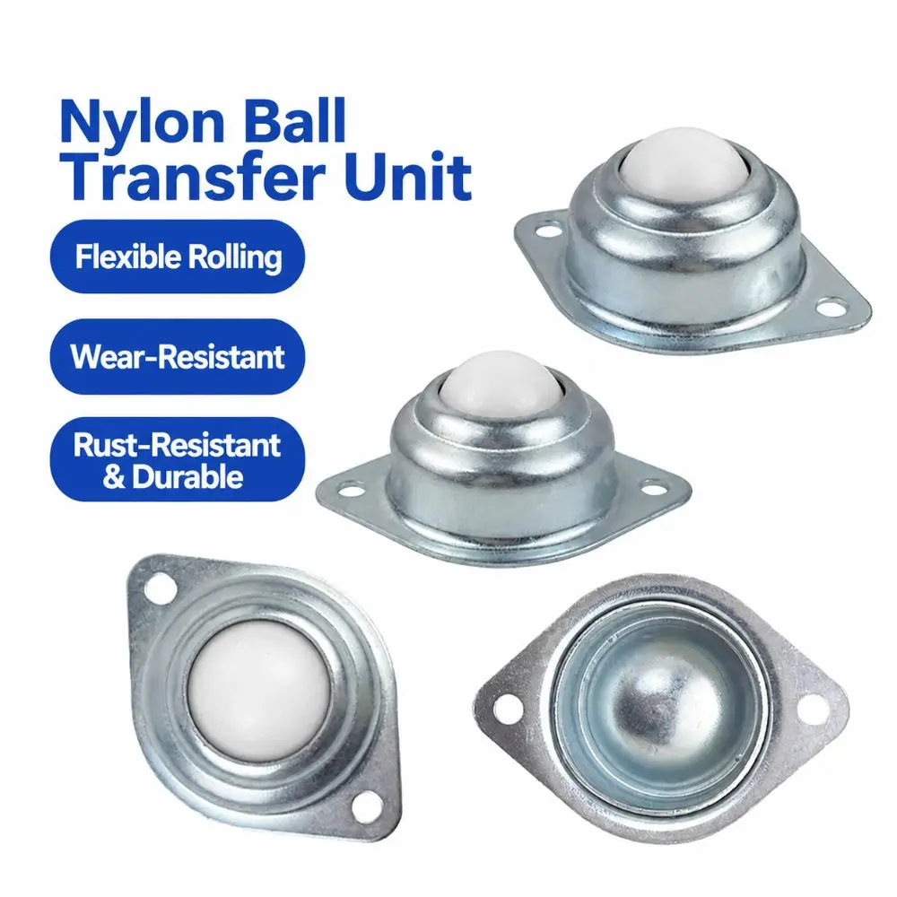 1Pcs CY-15A CY-25A Swivel Ball Caster Wheel 304 Carbon Steel Galvanized Universal Ball Caster Nickel Plated 360 Degree Swivel