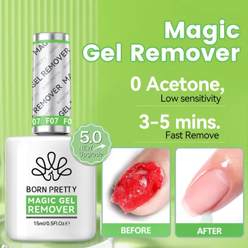 Imagen 2 del producto BORN PRETTY-esmalte de uñas en Gel mágico más rápido, 15ml, elimina la limpieza, remojo de barniz semipermanente, herramienta de eliminación de manicura más segura