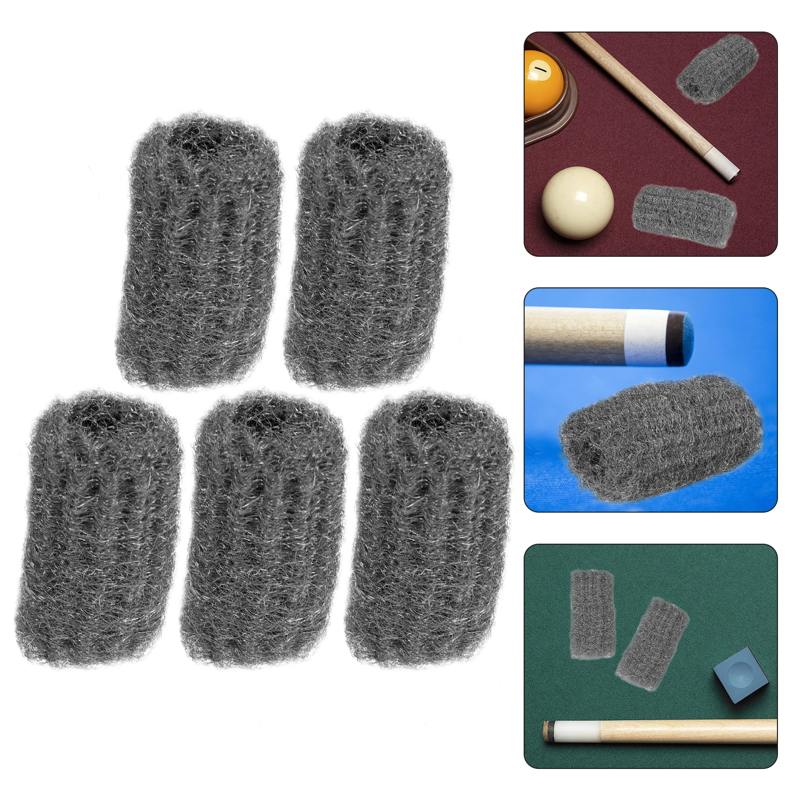 

5pcs Billiards Sandpaper Pool Maintenance Tools Cleaning Accessories Steel Wire for Polishing Cuemaster Rods