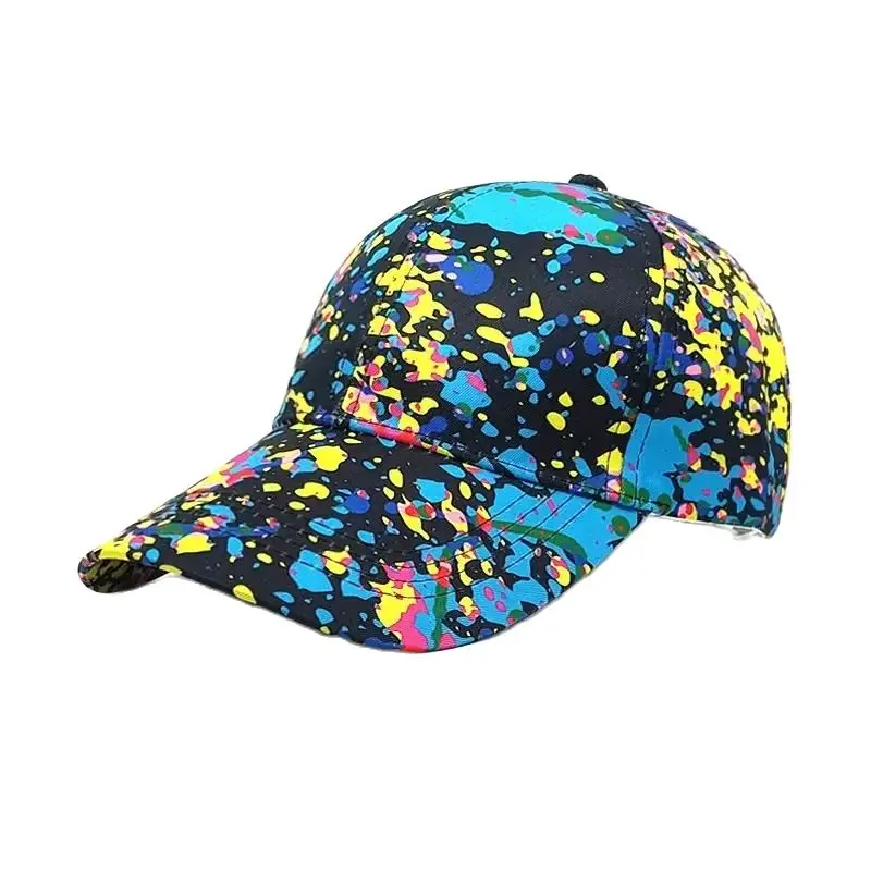 LDSLYJR Four Seasons Polyester Graffiti Print Casquette Baseball Cap Adjustable Outdoor Snapback Hats for Men and Women 238