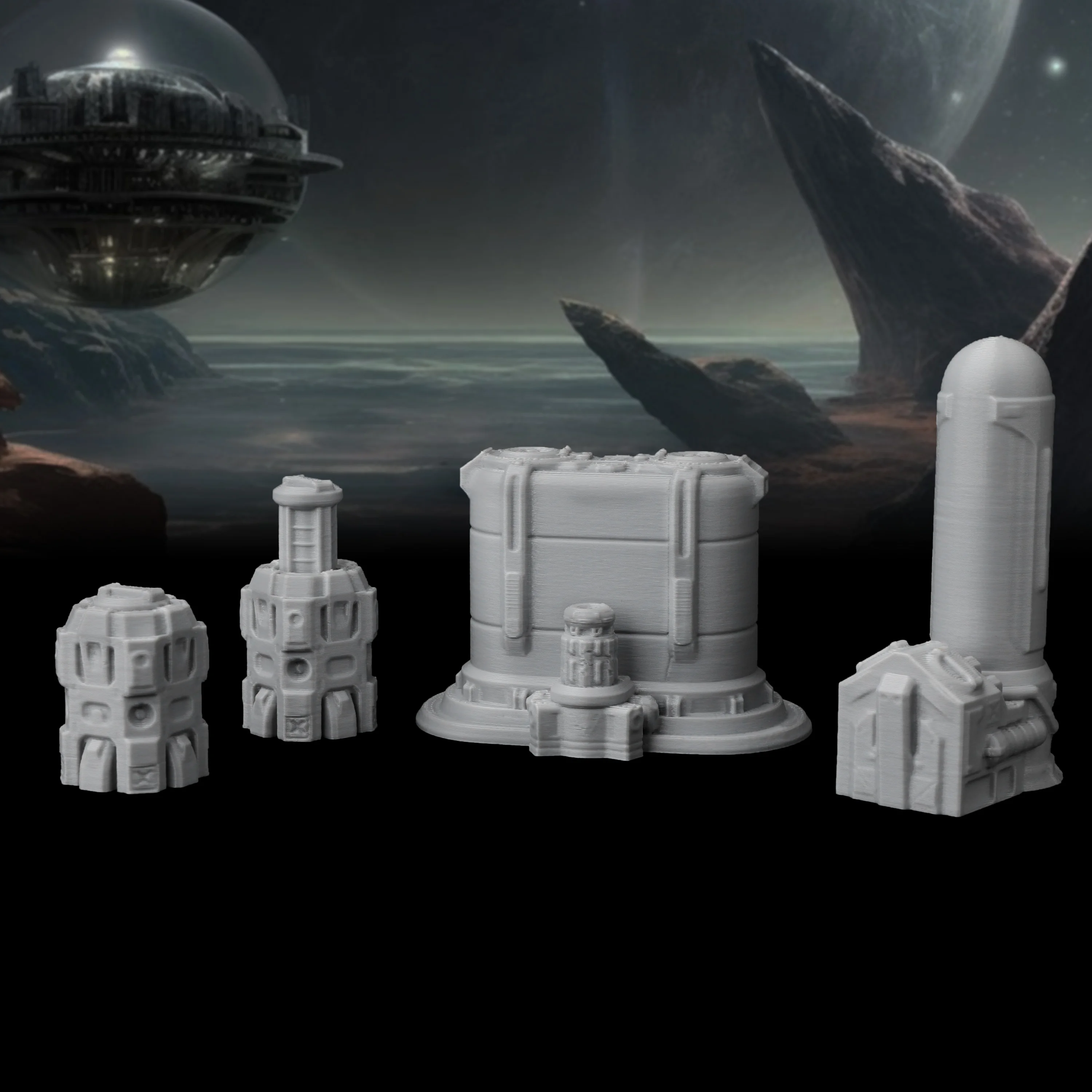 TTRPG Bio Transport Crates Min - Miniature Terrain Set ulasan dan harga