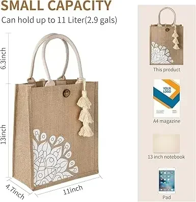 BBA160 Small Tote Bag for Women, Waterproof Beach Bag, Foldable Book Tote