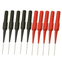 10/20PCS Insulation Piercing Needle Non-destructive Multimeter Test Probes Red/Black 30V Measuring Device For Banana Plug