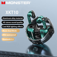 Monster XKT10 Choice TWS Wireless Bluetooth Earphones Noise Reduction Earbuds Dual Mode Gaming Waterproof Headphones With Mic
