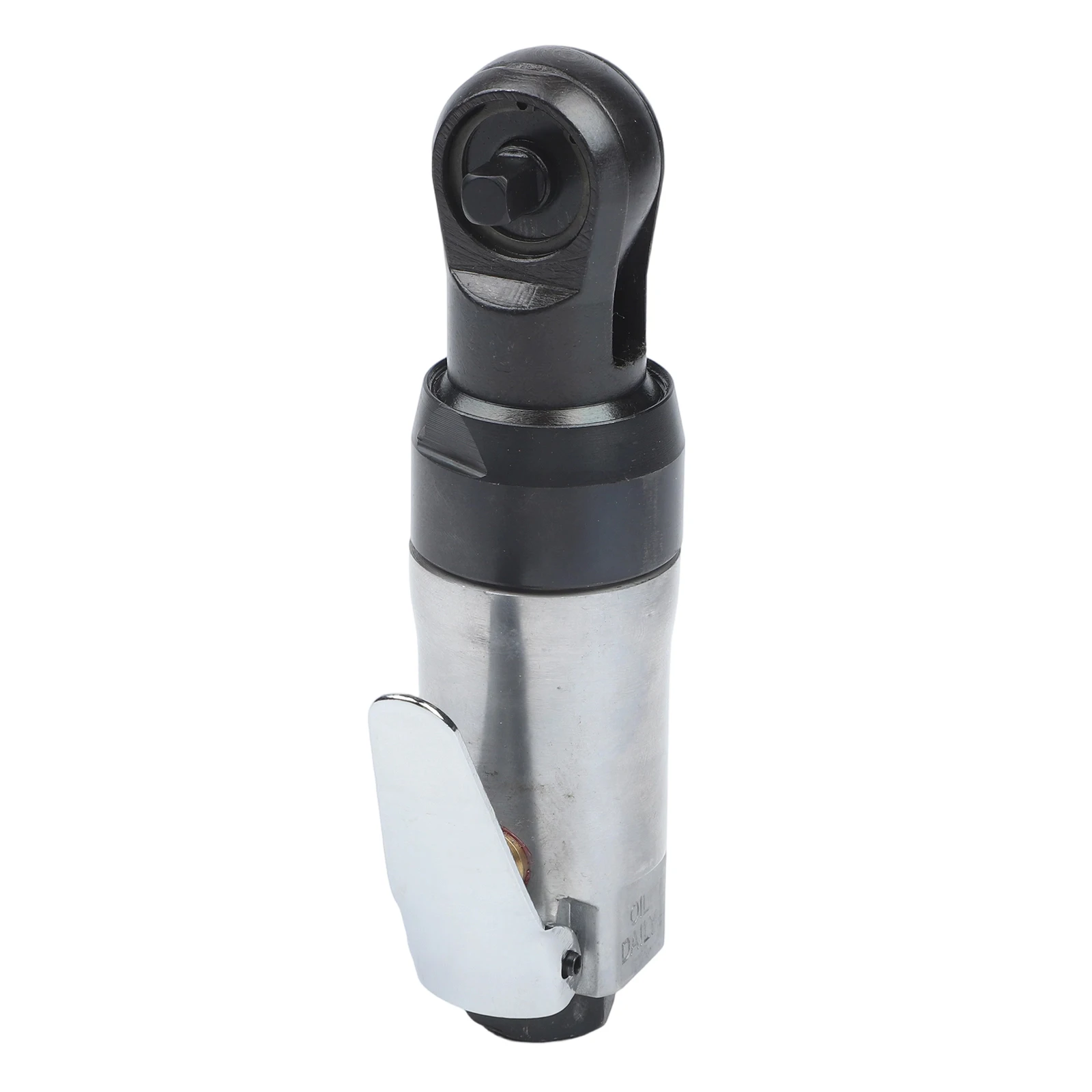 Industrial Air Ratchet Wrench with 1/4 or 3/8In Hose Connection and Square Drive for Secure Fastener Attachment