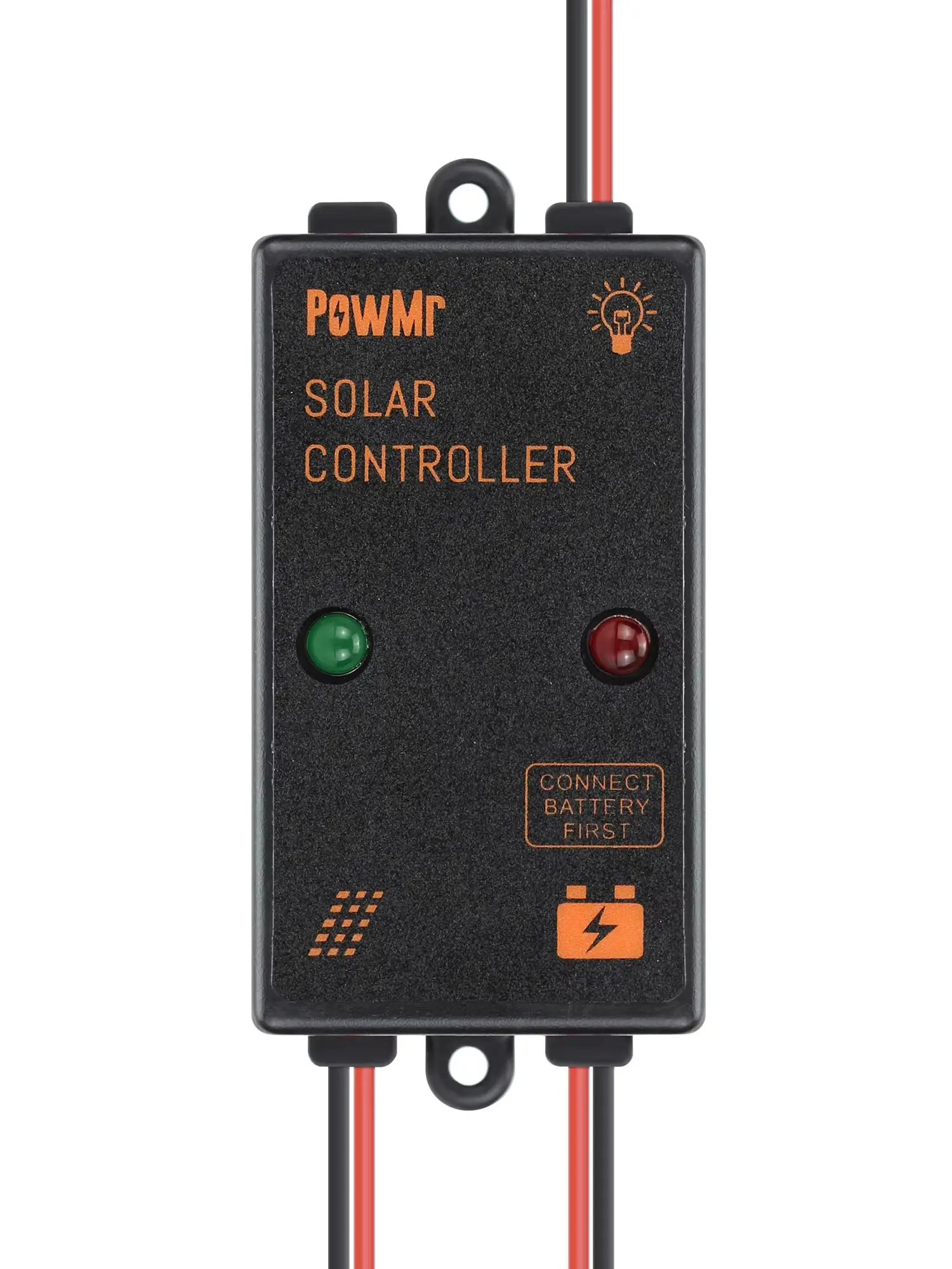 PowMr 5A 6V/12V 10A 12V/24V Solar-Laderegler PWM Auto 4-Stufen-Ladegerät Regler Blei-Säure Lithium LiFePO4 Mehrfachschutz Off-Grid Heim-Wohnmobil-Solarsystem EU-Lokalbestand