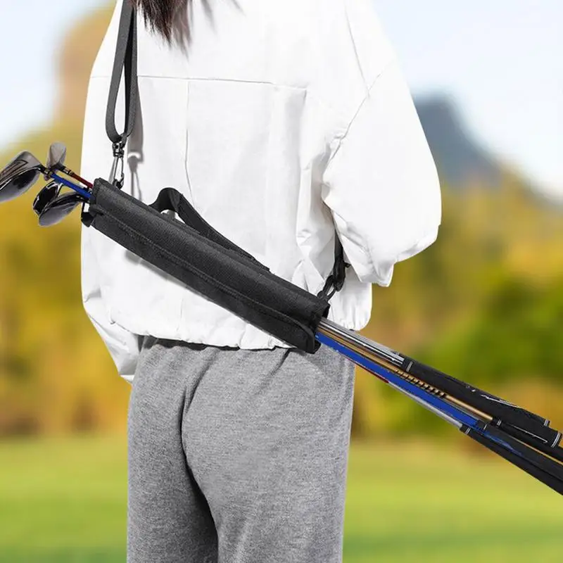 حقيبة تخزين نادي الجولف، حقيبة صغيرة للسفر لنادي الجولف، كتف قابل للتعديل أو حقيبة قضيب الجولف للحمل اليدوي لأقصى قدر من الراحة #2