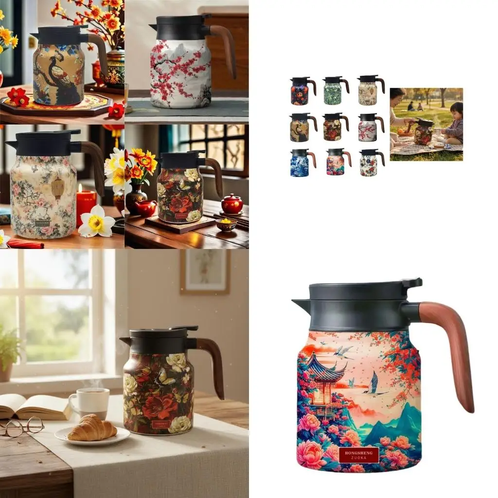 

1000 мл термос для чая Steeper Pot со съемным фильтром из нержавеющей стали, высокое качество