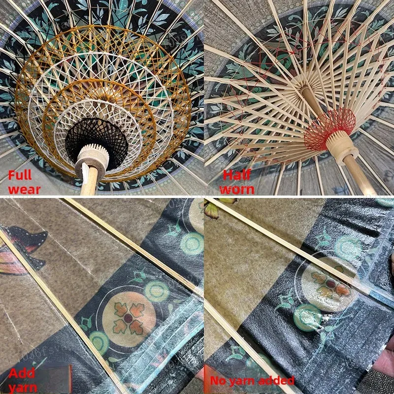 Chinese wind oil-paper umbrella handmade traditional rain-proof sun-proof men's and women's ancient Hanfu prop umbrella