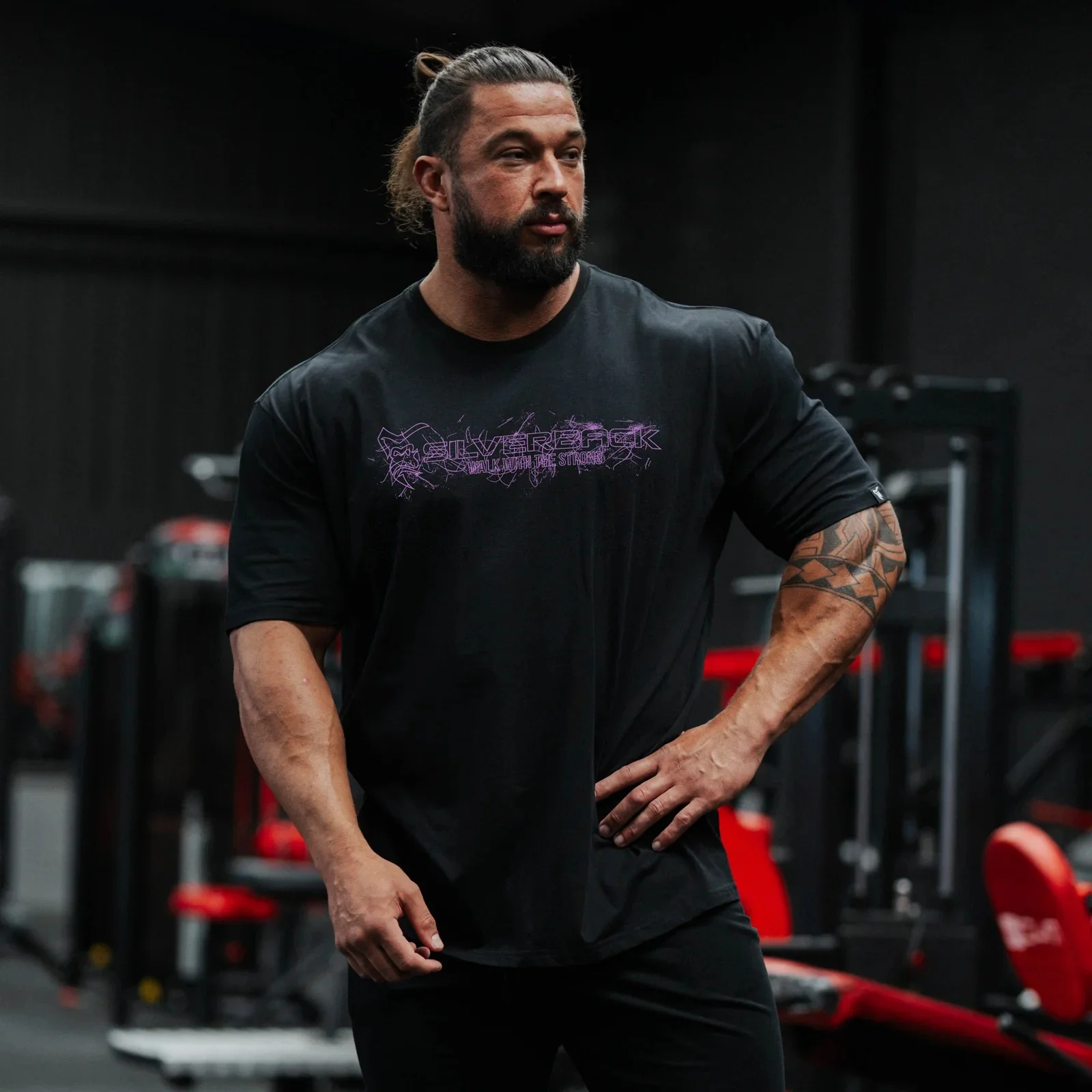 Men's Oversized Silverback Gorilla Graphic T-Shirt Bodybuilding Gym Workout Tee Short Sleeve Fitness Running Shirts