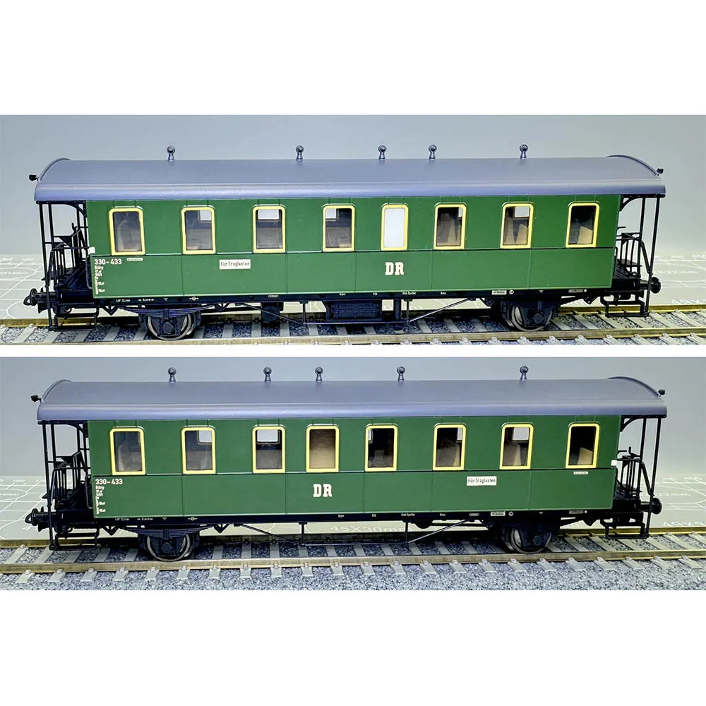 BACHMANN Train Model HO 1/87 L334016 L334017 DR 2-Axis Retro Green Passenger Car Train Model Toy