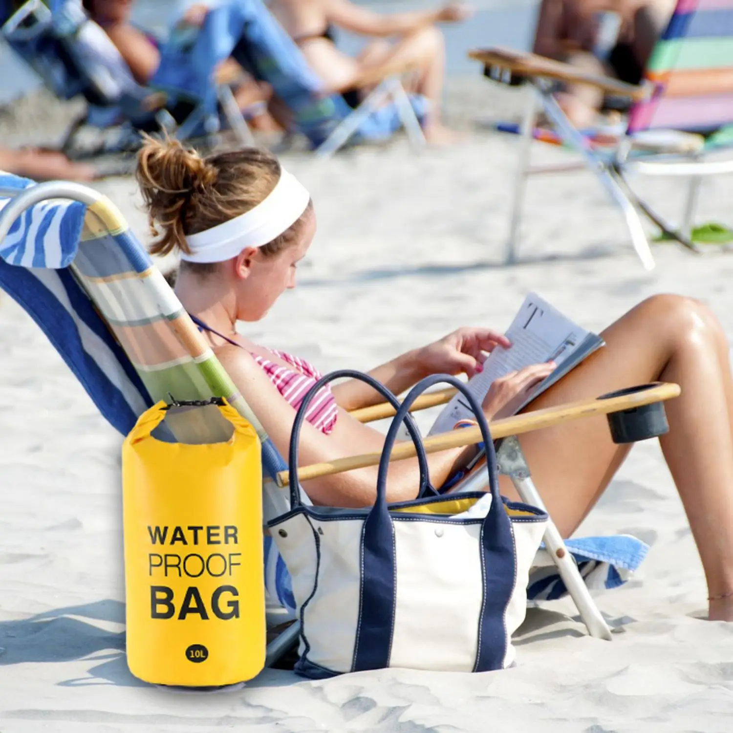 

Плавающий водонепроницаемый сухой мешок 10 л, мешок с рулонным верхом, сохраняет сухость снаряжения для рюкзака, каякинга, рафтинга, катания на лодках, плавания, рыбалки