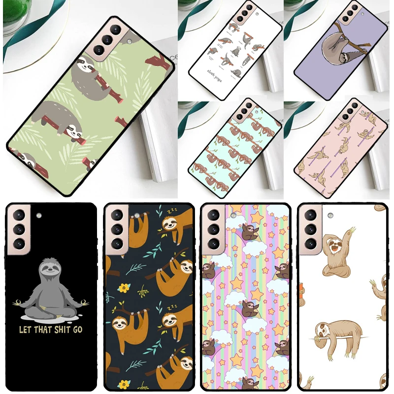 Baby Sloth Case For Samsung Galaxy S23 S22 Ultra S21 S20 FE Note 10 20 Ultra S8 S9 S10 Plus Cover