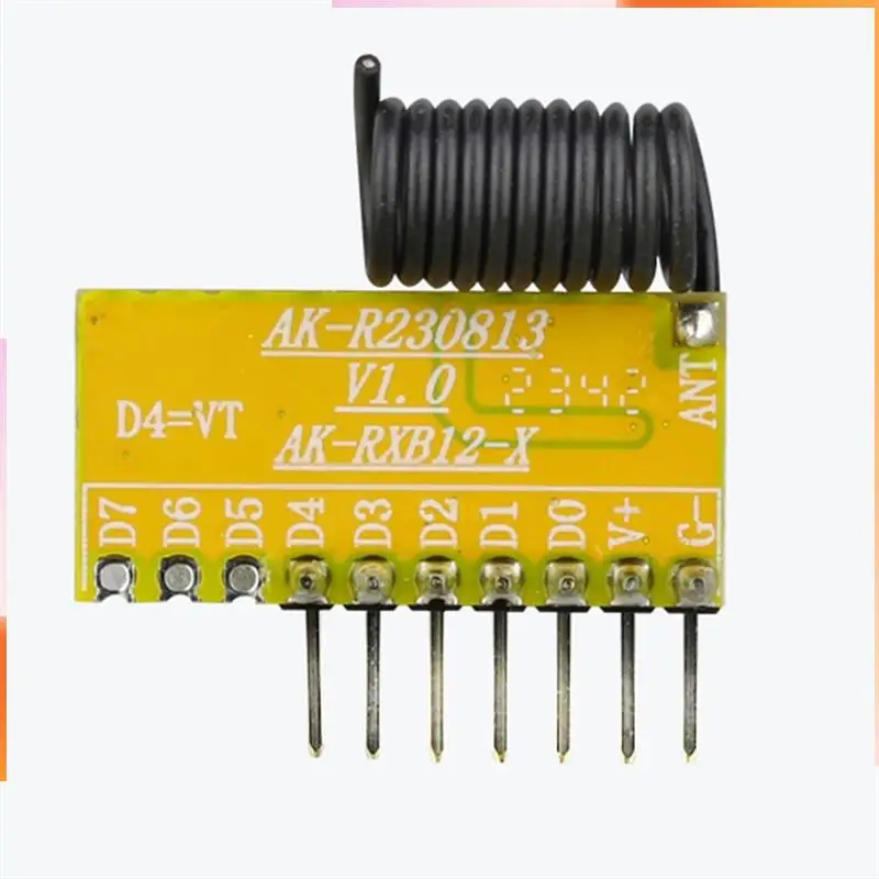 A92Z 433Mhz 8CH Superheterodyne Receiving Module Withdecoding 8-Way Control Fordoor Access Wireless Signal Receiver
