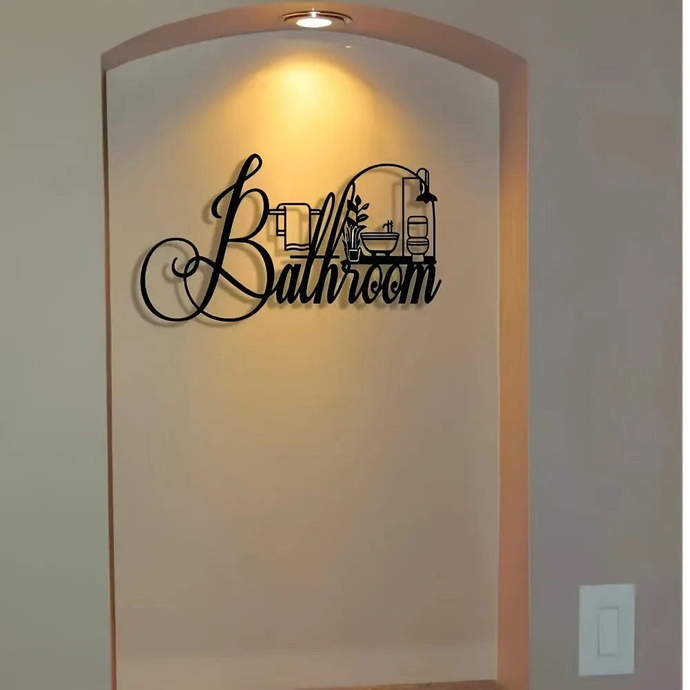 CIFbuy Iron Wall Art Metal Sculpture Minimalist Plaque Home Bedroom Kitchen Patio Farmhouse Cafe Bar Decor Gift