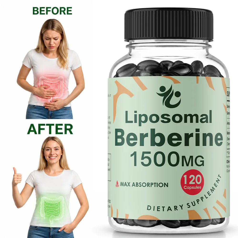 

Liposomal Berberine HCL - 1500 Mg, High Bioavailability Berberine Supplement for Women and Men, Supports Body Balance