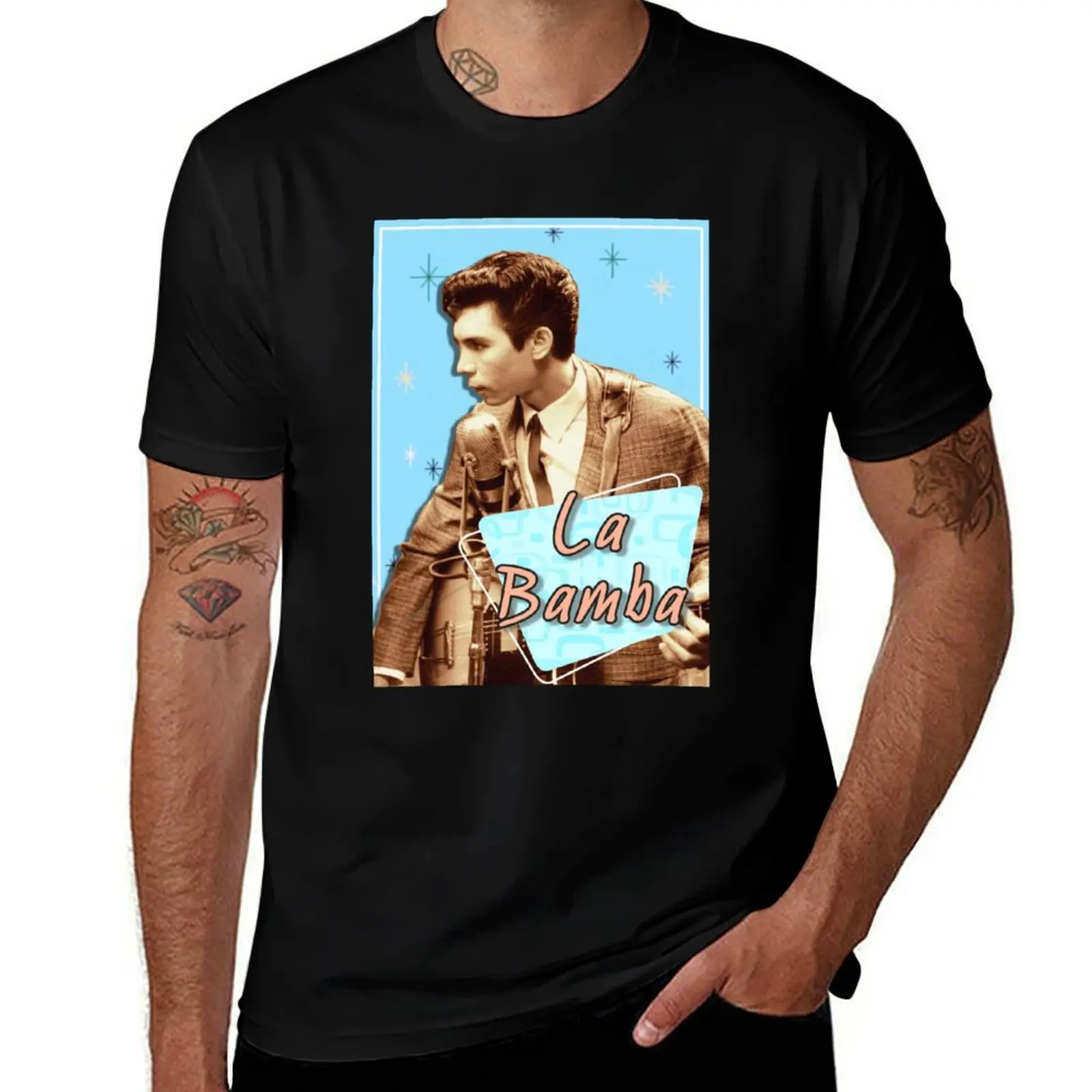 

La Bamba 50's Themed Poster. T-Shirt anime stuff man clothes football t shirt plus size tops t shirts for men cotton