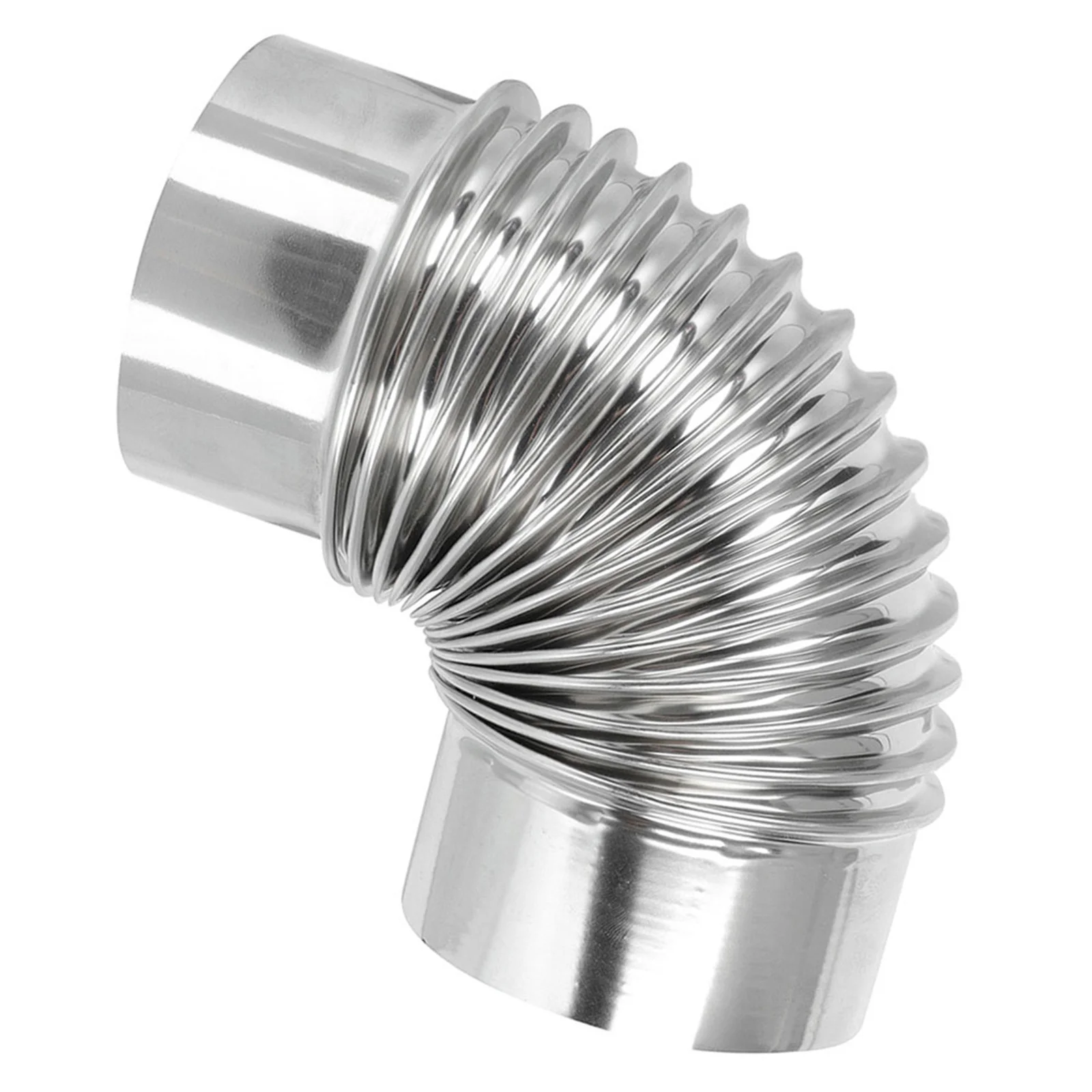 

Stainless Steel 90° Elbow Chimney Pipe For Wood Stove Outdoor Flue Extension Exhaust Metal Stove Adapter Durable Bend