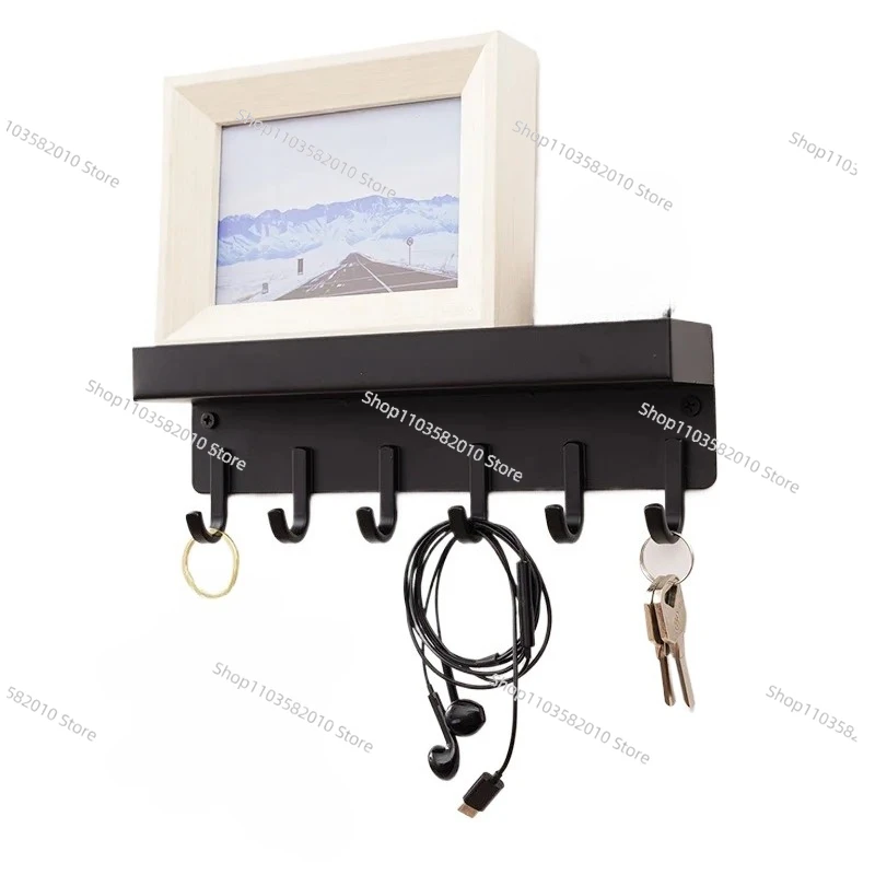 Punch-Free Wall Mounted Key Hook, Multifunctional Entry Door Hanging Storage Rack