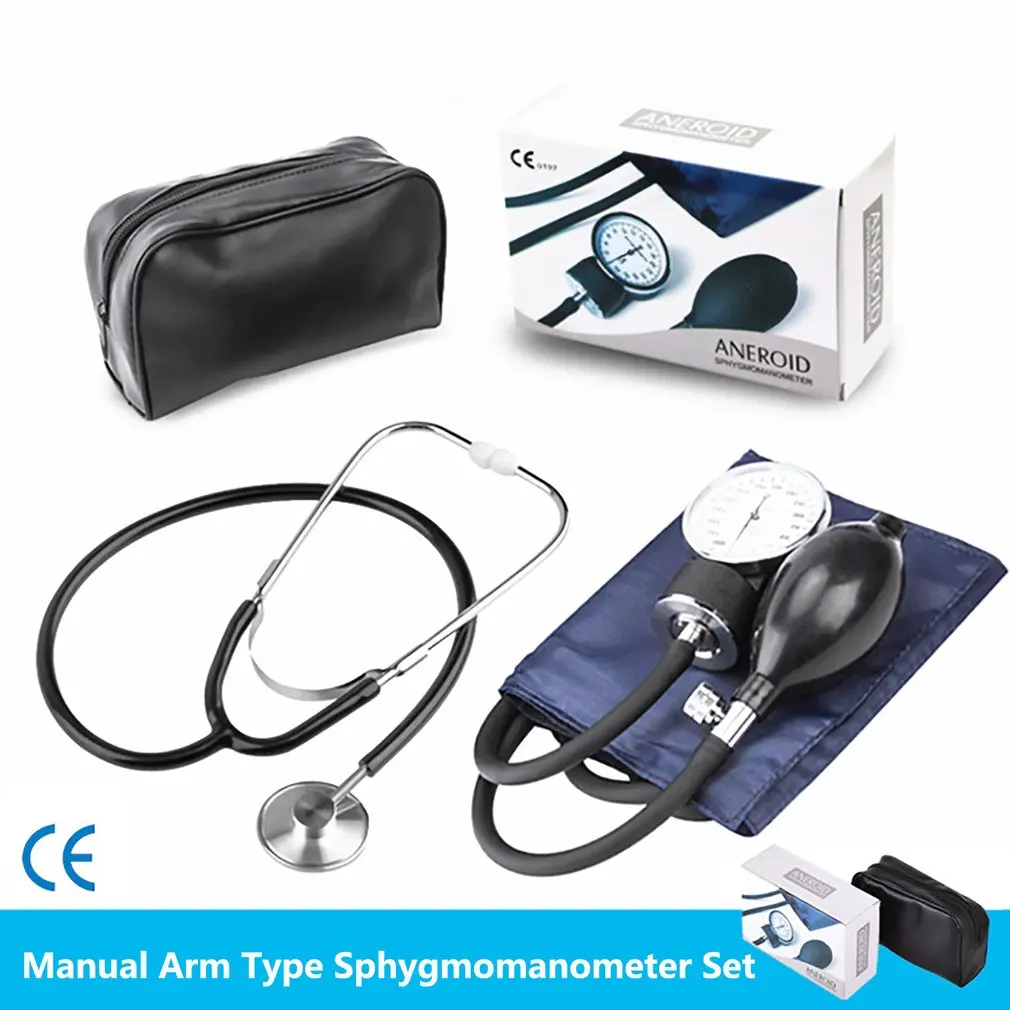 1 Set Sphygmomanometer Portable Accurate Tester Professional Blood Pressure Monitors Manual Blood Pressure Gauge