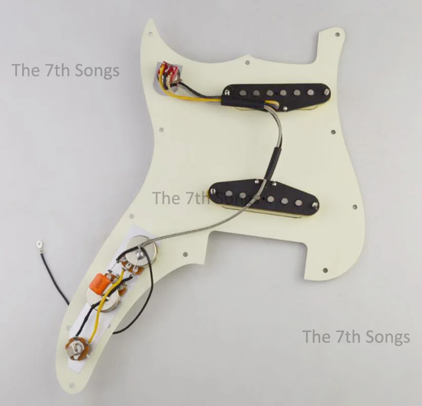 Alnico 3/Alnico 5 Duo-Sonic Prewired 50's Style/60's Style/Texas Style Electric Guitar Wiring Duosonic Loaded Pickguard view 2