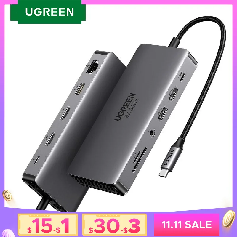UGREEN USB C HUB 8K30Hz
