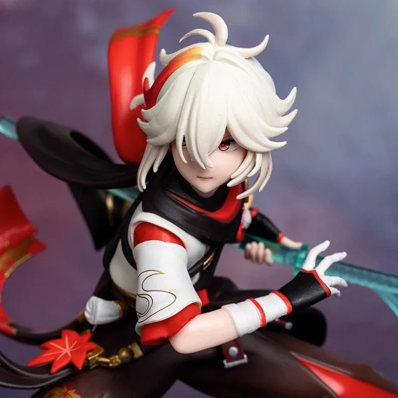 Genshin Impact Kaedehara Kazuha Anime Peripheral Genshin Figure Action Ornament Model Collectible Toy Boy Birthday Surprise Gift