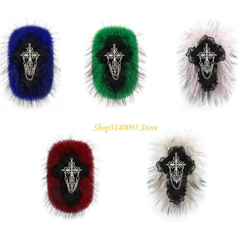 

Dxae 1pc плюшевые барретты стильные волосы с аксессуарами для волос Clip Clip Costum