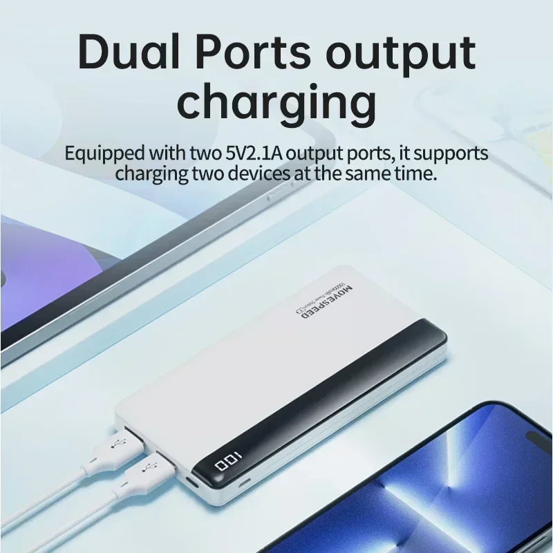 MOVESPEED PD2.5W Fast Charger 20000mAh Dual USB A Interface External Large Battery, Suitable for A Variety of Mobile Phones